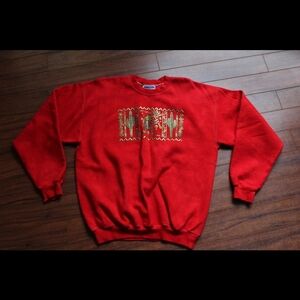 Vintage crewneck with metallic graphic